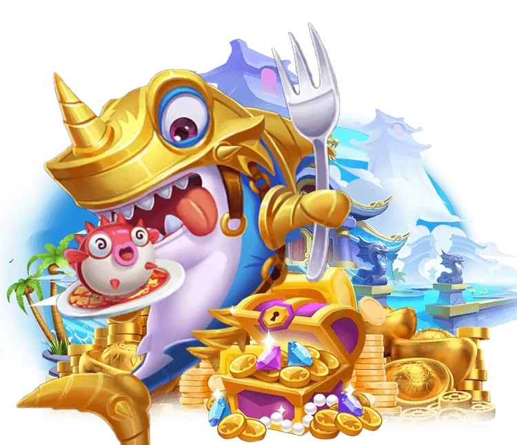 Cảnh game bắn cá sôi động